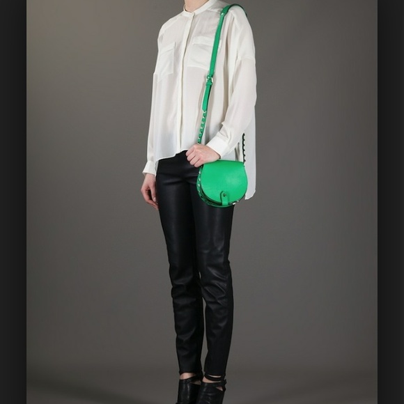 Rebecca Minkoff studded "Skylar" bag: kelly green - Picture 3 of 4